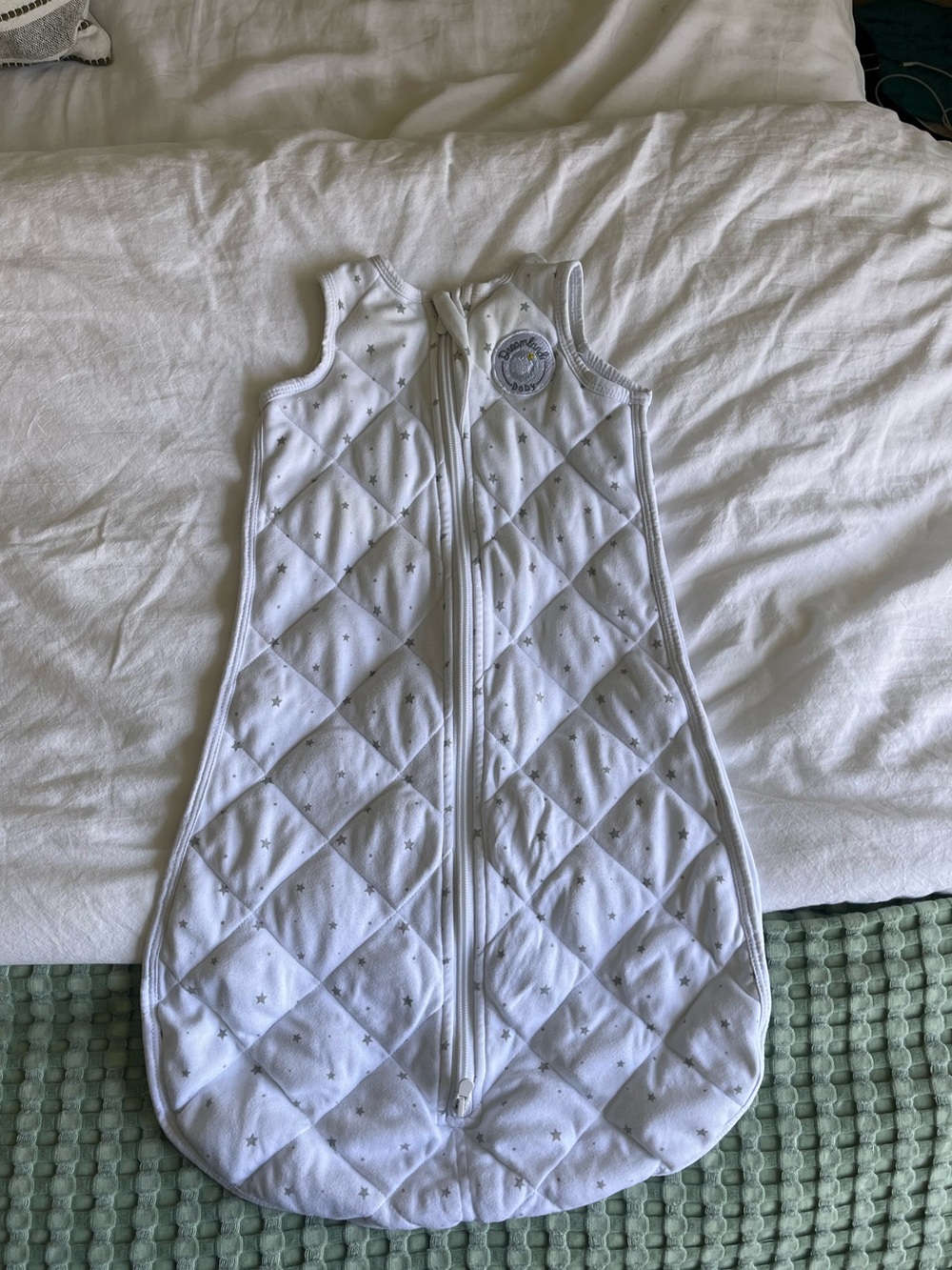 Dreamland dream weighted sleep sack- grey star size 0-6 months